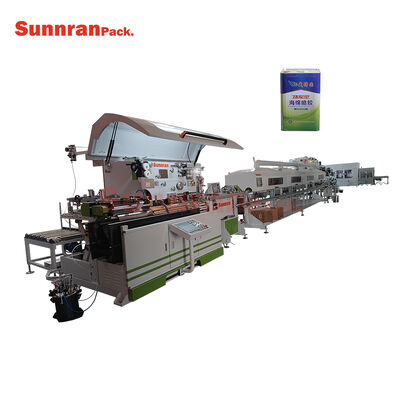 Fully Automatic Square Can Production Line with the Capacity of Up to 500 Cans/min Square Cans Pail Cans Making Machine