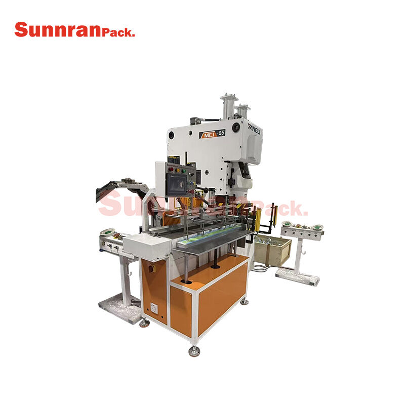 Stripe feeding system for fancy can cover making