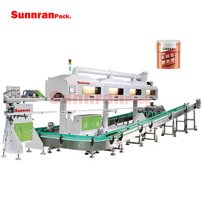 Vollautomatische 18-20L Eimer-Körper-Produktionslinie mit einer Geschwindigkeit von 55 Dosen/min