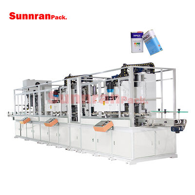 Vollautomatische kleine rechteckige Quadratmetall-Dosenkarosserie Herstellungslinie Produktionskanne Herstellungsmaschine mit einer Kapazität von 80 Dosen/min